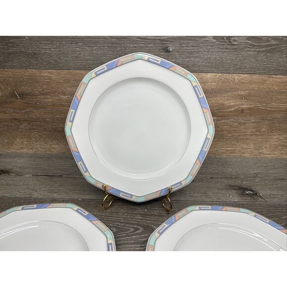 Christopher Stuart SOUTHWEST Y0002 Dinner Plate 10 3/8" Fine China~ Set Of 3 - Picture 4 of 9